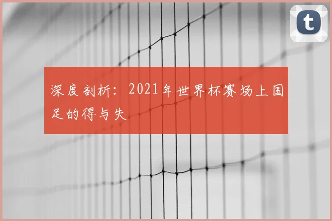 深度剖析：2021年世界杯赛场上国足的得与失